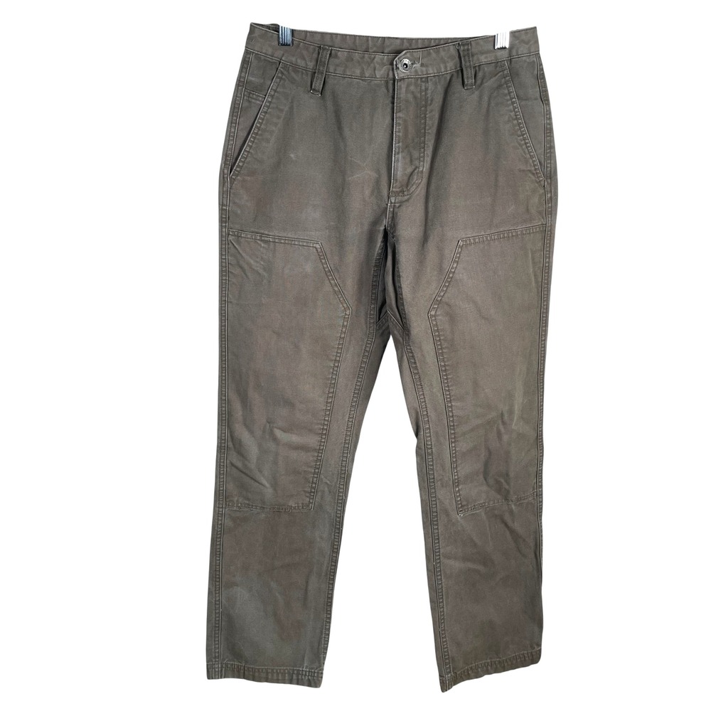 Mountain Hardwear Double Knee Outdoor Work Utility Pants Mens 31x30 Brown Canvas